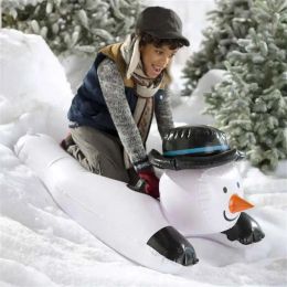 Poles para adultos Iatable Ski Ripe Sleight Snow Mango de nieve Invierno juguetes de nieve de Navidad PVC Snowboard iatable Iatable Iatable con manijas