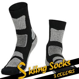 Poles Gobygo Ski Socks Men Winter Ademend zacht Warm Koudvrije wollen Sok Wandelende bergbeklimmen Sokken Verdikte handdoek Bodem Outdoor