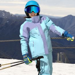 Pôles Snow Snowboard Veste à capuche Enfants imperméables Sport chaud et extérieur pour enfants