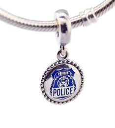 Police Charms Beads S925 Silver Fits for DIY Bijoux Bracelet Eng79116954 H86371237