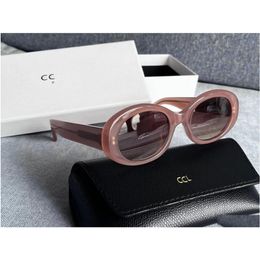 Police Woman Men Lunettes de soleil Sunny Tide Mirror Frame Lunettes de soleil Rétro Cats Eye pour femmes Ces Arc De Triomphe Oval French High Street Drop Del Sun Wo L