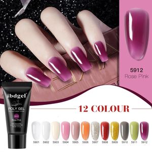 Poligel 30 ml vernis à ongles gel uv led 12 couleurs couche acrylique Extension prolonger rapide constructeur tremper le vernis à ongles 240127