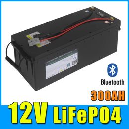 Polijsters 12V Lifepo4 Bluetooth BMS 12.8V 300AH Lithium Iron Phosphate Battery RV Solar Storage Boat Yacht