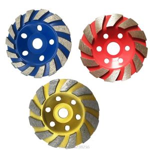 Polijstpads 125mm Diamond Grind Cup Segment Slijpschijf Disc Marmer Beton Graniet Steen voor Haakse Slijper Au26 20 Dropship