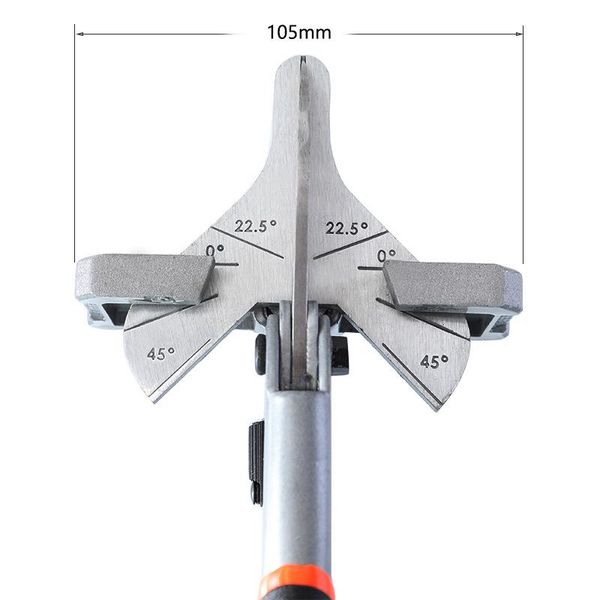 Polijstpads Ciseaux d'angle de 9 pouces à 0135 degrés, coupe-bordure, fente de fil, cisailles de goulotte, outil de conduit de fil de lame en acier à échelle claire Durable