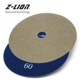 Polijstpads ZLEAP 6 "tampons de polissage diamant 150mm disque électrolytique pour outil de ponçage de polissage de béton de granit meule agressive