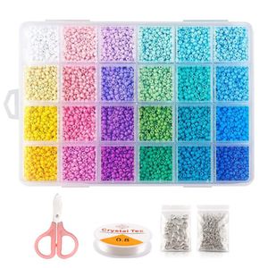 Perles de rocaille en verre polonais de 3mm pour la fabrication de bijoux, ensemble de breloques à faire soi-même pour la fabrication de bijoux, Kit de bijoux pour fabriquer des bracelets et des colliers