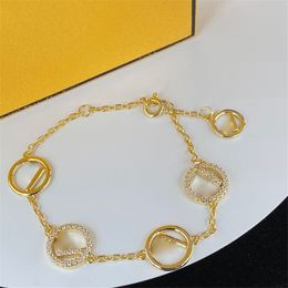 Poli Géométrie Circulaire Charme Bracelets Partie Diamant Brillant Bracelets pour Femmes Creux Réglable Chic Dame Main Bijoux