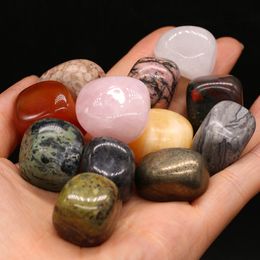 Gepolijste losse chakra natuursteen kraal palm reiki genezing rozenkwarts minerale kristallen tuimelde edelstenen handstuk thuis decoratie geschenken 20-30mm