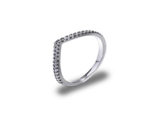 Gepolijste Wishbone-ring, 18K geelgoud vergulde ringen, originele doos voor 925 zilver, roségoud, damesbruiloftsets2839936