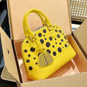 Polka Dot Shell Tas Lederen Schoudertassen Vrouwen Seashell Tas Ontwerpers Crossbody Tassen Dames Luxe Handtassen Mode Tote Bag Portemonnee