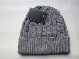 Polomuts Unisex Herfst Winter Mutsen Gebreide muts voor mannen en vrouwen Hoeden Klassieke sport Kleine paardenschedelkappen Dames Casual