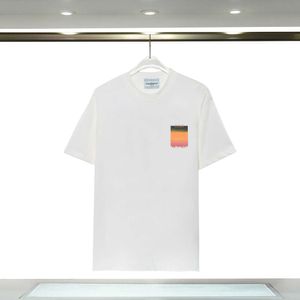 Polo Casa Blanca Mens T-shirt 2024 Zomer Nieuw hoogwaardige dubbele garen Pure katoenen korte mouwen T-shirt IY4S