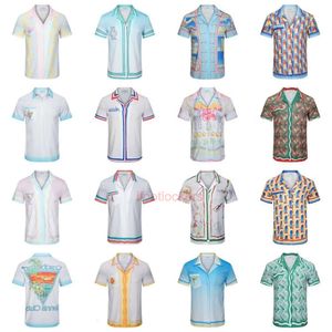 Polo Casa Blanca Mens T -shirt Lange termijn beschikbaarheid van korte mouwen shirts Hawaiiaanse strandreizen mode bloemen shirts half mouwen heren shirts