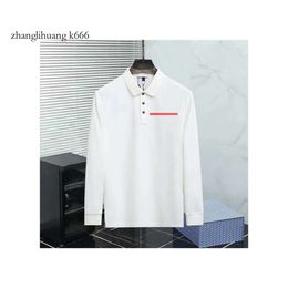 Polo Designer Mens Shirts Polos Tops broderie Letter Men T Fashion Tshirts à manches longues