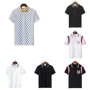Polo Designer Polos Chemises pour Homme Mode Focus Broderie Serpent Jarretière Petites Abeilles Impression Motif Vêtements Vêtements Tee Noir et Blanc Hommes T-shirt