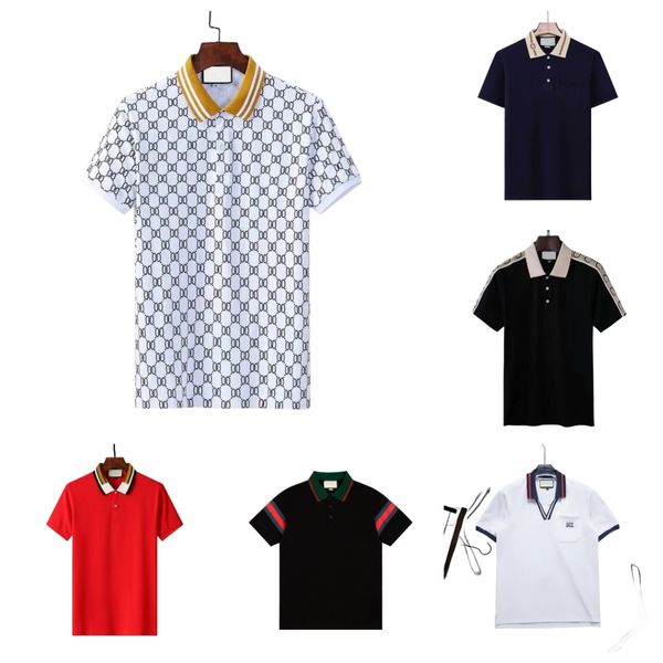 Polo Chemises d'affaires brodées - Style classique avec lettrage sur la poitrine pour hommes Polo pour hommes Designer Man Fashion Horse Casual Men Golf Summer Polos Shirt Broderie