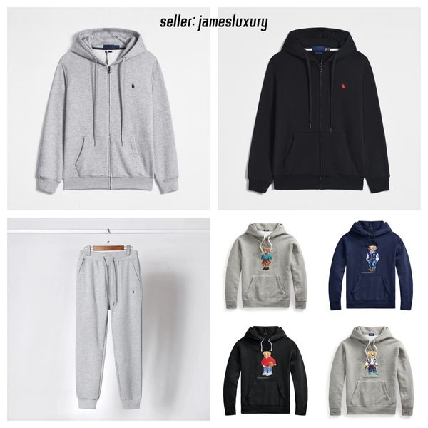 livraison gratuite polo sweat à capuche polo zip up up polo veste ours pull polo sweat à capuche de créateur de survêtement pour hommes pour hommes pour hommes sweat-shirt de créateur uomo felpe uomo