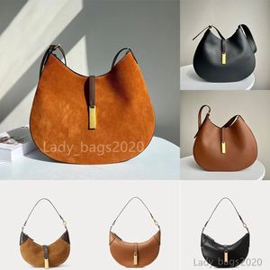 Polo -ID -tas Grote Designer Pony Mini Crescent Bag Suede Leather Lederen Ralph Stitching Coffee Half Moon RL koppeling Handtassen Schoudertassen Horse TOTE