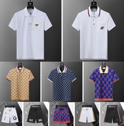 Polo Men Summer Casual T-Shirts Designer Mens Polos Letter Imprimer Fashion Polo