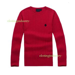 Polo Mens Designer Pull Polaire S Chemises Épais Demi-Fermeture Éclair Col Haut Pull Chaud Slim Tricot Tricot Pulls Petit Hors 55