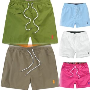 Polo heren shorts ontwerper voor mannen zwemmen zomer kwart Speed Drying Sports Trend Solid Color Borduured Losse strandbroek