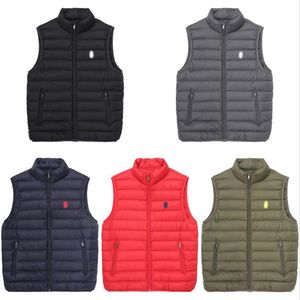 POLO hommes gilets col vertical bas gilets chauds sans manches poney Hip Hop mode vestes outwear manteaux S-XXXL291D