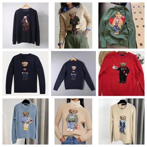 Polo S Designer Men Knits Sweater Polos Bear Brodemery S Pullover Crewneck Tricoted Long Sleeve Casual Christmas Prillers 545 507