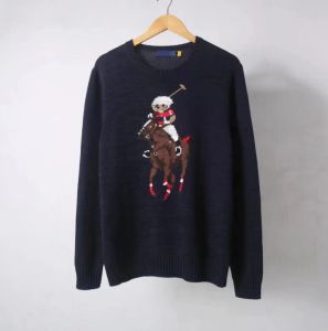 Polo S Designer Men Knits Sweater Polos Bear Broidery Pullover Crewneck Treen à manches longues Prillers de Noël décontractés