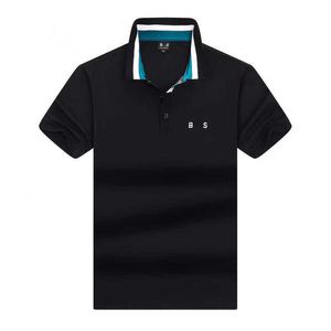 Polo Shirt Designer Mens Polos T-shirt bosss Fashion Luxury Brand Casual Business Golf T-Shirt Pure Cotton Ademen Korte mouwen T Shirts 2024 Summer Top B0AD