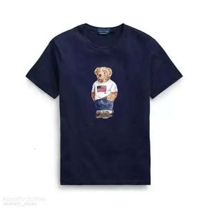 Polo T-shirt d'ours de haute qualité T-shirt 100% coton ours à manches courtes à manches