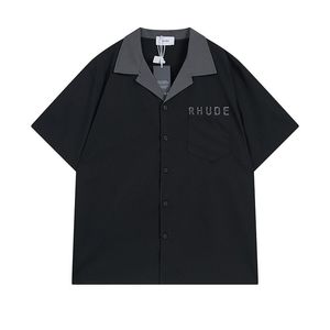 Polo Shirt Man Designer Polos Rhude Shirt Fashion Tshirt Mens Polos Men Po For Mens New Style High Quality 155