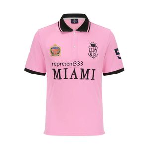 Polo camiseta hombres nuevos polo camiseta para hombres clásicos rosa deportes casual de algodón puro puro ajuste de gran tamaño camiseta de solapa de manga corta