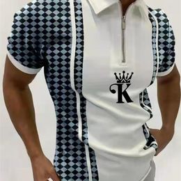 Poloshirt Männer Kurzarm Sommer Herren Shorts Ärmel Polo Business Kleidung Luxus Männer T-Shirt Marke Polo Streifen Kleidung 220312