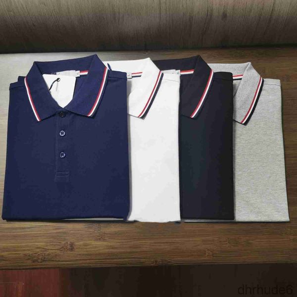 Polo Shirt Hommes t Designer Luxe Brangdy Chemises Femmes Mode 260g 100% Pur Coton Lettre Imprimer Conception À Manches Courtes Prix De Gros 4ZVG