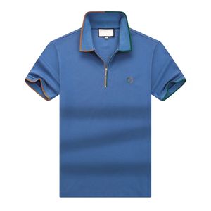 polo homme t-shirt Business designer polo luxe Brangdy chemises mode femme 260g 100% pur coton lettre impression design à manches courtes prix de gros M-XXXL