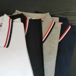 Polos Polo Polos camisas de polo camisas de camisetas de lujo Brangdy Top versión 100% algodón Material al por mayor 2 piezas Descuento