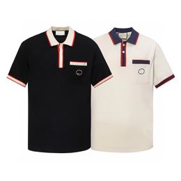 Poloshirt Nieuw Veelzijdig en comfortabel Business Heren Werkplektop met elegantie Zomer Luxe Katoen Korte mouw Outdoor Sportkleding met korte mouwen