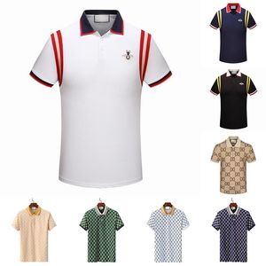 Polo-chemises Fashion Men Vêtements de créateurs à manches courtes Homme décontracté collier T-shirt de nombreuses couleurs sont disponibles