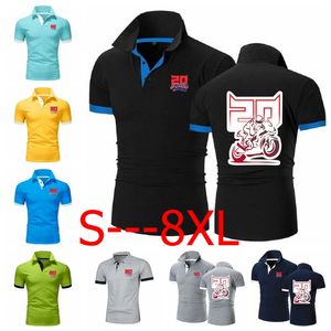 Polos t-shirt pour hommes Fabio Quartararo moto cavalier course t-shirts revers Style manches courtes maillot vêtements de sport taille Jumbo