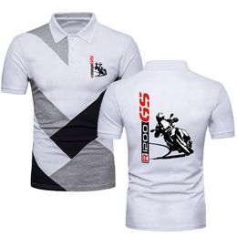 Polos hommes t-shirt moto aventure Sport t-shirts R1200 GS Motorrad Style militaire manches courtes maillot contraste couleur Polo