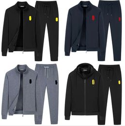 Survêtement pour hommes concepteur Ralph veste à manches longues cardigan à fermeture éclair décontracté Laurens hip hop survêtement surdimensionné costume ample femme pièce grande taille M-5XL