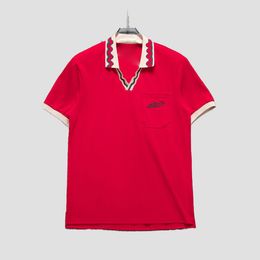Polo Sports Fashion Horse T-shirt Casual Men's Golf Summer Shirt Polos broderie High Street Hip Hop Tendance à succès à succès courts D6