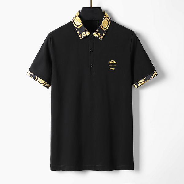 Polo printemps et été nouveau coton de haute qualité impression manches courtes col rond T-Shirt Taille: m-l-xl-xxl-xxxl