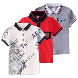 Polo Coton Coton Anti-Shrink Childrens Vêtements Kids Rendre le col Striped Tee Baby Boys Garf