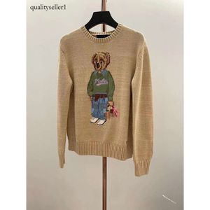Polo Us's Winter Sweater Cartoon Bear Pullover Casual Mode