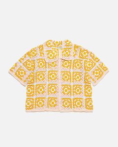 POLO vintage CUSTOM zomer groothandel breigoed ontwerp man knop omhoog Vest trui gebreid t-shirt korte mouw Gehaakt Shirt FJYA