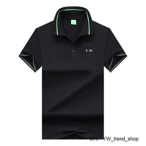 Polos Boss Hommes Polo Qualité Mode T-shirt De Luxe Col Pur Coton Respirant Top Business Ralph 9L9I