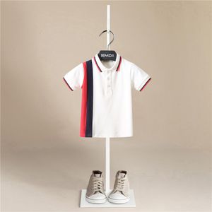 Polo's Merk designZomer T-shirt Jongens Meisjes Effen kleur Top Tee Korte mouw Sport Katoenen T-shirt voor jongens Kinderkleding 1 tot 5 jaar 230608