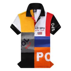 Polos Designer Vente en gros Été 2029 Nouveau Haut de gamme Casual Mode Hommes Polos Col Contraste Coloré Manches Courtes 100% Coton S-6XL